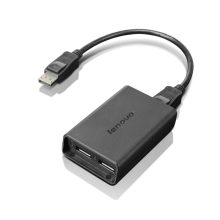 Cable Lenovo de DisplayPort a Dual-DisplayPort, color negro, modelo con USB A, SKU 0B47092