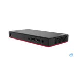 Lenovo ThinkCentre M90n-1 Nano Mini PC negro con procesador Intel Core i5-8265U, 8 GB de RAM DDR4, 256 GB de almacenamiento SSD, y Windows 10 Pro. SKU: 11AD002DSP