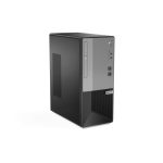 PC de sobremesa Lenovo V50t en color negro y plata con procesador Intel Core i5-10400, 8 GB de RAM DDR4, 256 GB SSD y sistema operativo Windows 11 Pro. SKU 11QE006XSP
