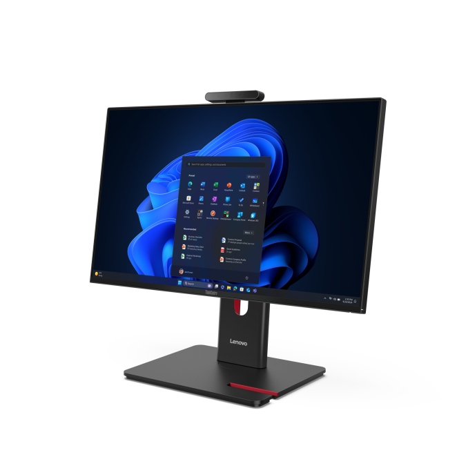 Lenovo ThinkCentre M70a Gen 6 Intel Core Ultra 5 225T 60,5 cm (23.8″) 1920 x 1080 Pixeles PC todo en uno 16 GB DDR5-SDRAM 512 GB SSD Windows 11 Pro Wi-Fi 6E (802.11ax) Negro 3 Lenovo ThinkCentre M70a Gen 6 side view