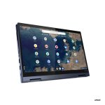 Portátil Lenovo ThinkPad C13 Yoga Gen 1 Chromebook con AMD Ryzen 3 3250C, pantalla táctil de 13.3 pulgadas Full HD, 4 GB de RAM, 128 GB SSD, Wi-Fi 6 y ChromeOS en color azul. SKU: 20UX000FSP
