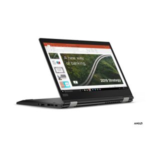 Lenovo ThinkPad L13 Yoga Gen 2 (AMD) con procesador AMD Ryzen 7 PRO 5850U, pantalla táctil Full HD de 13.3 pulgadas, 16 GB de memoria RAM, 512 GB SSD, Wi-Fi 6, Windows 10 Pro, color negro. SKU: 21AD000TSP