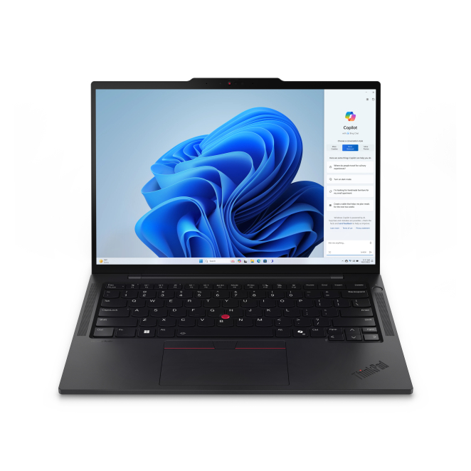 Lenovo ThinkPad T14s Gen 5 con Intel Core Ultra y 16 GB RAM Imagen del Lenovo ThinkPad T14s Gen 5 con procesador Intel Core Ultra 7 155U, pantalla de 35,6 cm WUXGA, 16 GB de RAM, 512 GB SSD y Wi-Fi 6E. SKU: 21LS0021PB.