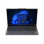Lenovo ThinkPad E16 Gen 2 con procesador AMD Ryzen 7 7735HS, 16 GB DDR5-SDRAM, 512 GB SSD, pantalla WUXGA de 16 pulgadas, Wi-Fi 6E, Windows 11 Pro en color negro. SKU: 21M5002CPB