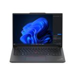 Vista lateral del Lenovo ThinkPad E14 Gen 6, portátil con Intel Core Ultra 5 125U, pantalla WUXGA de 14 pulgadas, 16GB DDR5-SDRAM, 512GB SSD, Wi-Fi 6E y Windows 11 Pro. SKU: 21M7002LPB