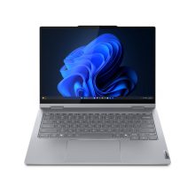 Portátil híbrido Lenovo ThinkBook 14 2-en-1 G5 con Intel Core Ultra 7 255U, pantalla táctil WUXGA 14 pulgadas, 16 GB DDR5-SDRAM, 512 GB SSD, Wi-Fi 6E, y Windows 11 Pro en color gris, SKU 21SQ000DSP