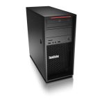 Imagen del Lenovo ThinkStation P520c torre, con procesador Intel Xeon W-2225, 16 GB de RAM DDR4-SDRAM, SSD de 512 GB, tarjeta gráfica NVIDIA Quadro P2200 y sistema operativo Windows 10 Pro para Workstations. SKU: 30BX00BMSP.
