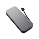 Banco de energía Lenovo Go de iones de litio con capacidad de 20000 mAh en colores negro y gris, SKU 40ALLG2WWW