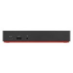 Base para portátil Lenovo 40AS0090EU con replicador de puertos alámbrico USB 3.2 Gen 1 Type-C en color negro