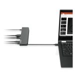 Imagen del Lenovo USB-C Mini Dock alámbrico en color gris, compatible con USB 3.2 Gen 1 y USB 3.1 Gen 1, SKU 40AU0065EU