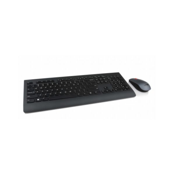 Lenovo 4X30H56829 teclado y ratón incluidos, universal RF inalámbrico, diseño QWERTY, inglés de EE. UU., color negro.