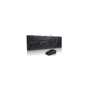 Lenovo 4X30L79922 teclado y ratón QWERTY USB negro, combo universal de alta calidad para uso informático y tecnológico