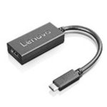 Lenovo 4X90M42956 adaptador de cable de vídeo VGA (D-Sub) USB Tipo C, color negro, compatible con múltiples dispositivos