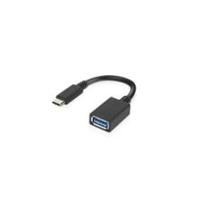 Lenovo cable USB 4X90Q59481, USB 3.2 Gen 1 de 0.14 metros, conexiones USB-C a USB-A en color negro
