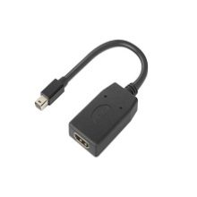 Adaptador de cable de vídeo Lenovo Mini DisplayPort a HDMI en color negro, modelo 4X90Q93976.