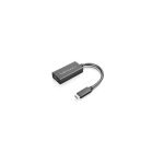 Adaptador de cable de vídeo Lenovo de 0,24 m, conexión USB Tipo C a HDMI tipo A estándar, color negro. SKU 4X90R61022.