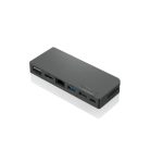Base para portátil y replicador de puertos Lenovo, conexión alámbrica USB 3.2 Gen 1 Type-C, color gris, SKU 4X90S92381