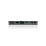 Base para portátil y replicador de puertos Lenovo, conexión alámbrica USB 3.2 Gen 1 Type-C, color gris, SKU 4X90S92381