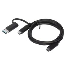 Cable USB de 1 metro Lenovo 4X90U90618 con USB 3.2 Gen 1, conectores USB A y USB C, color negro