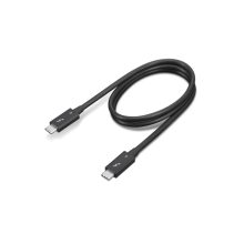 Lenovo 4X91K16968 cable Thunderbolt de 0,7 metros con velocidad de transferencia de 40 Gbit/s en color negro