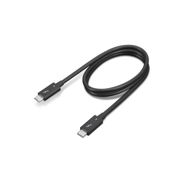 Lenovo 4X91K16968 cable Thunderbolt de 0,7 metros con velocidad de transferencia de 40 Gbit/s en color negro