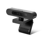 Cámara web Lenovo 500 FHD con resolución 1920 x 1080 pixeles, conexión USB-C en color negro. SKU 4XC0V13599