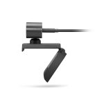 Cámara web Lenovo 500 FHD con resolución 1920 x 1080 pixeles, conexión USB-C en color negro. SKU 4XC0V13599