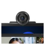 Imagen de la cámara web Lenovo 4XC1Q25245, con 4 MP, resolución 1920 x 1080 Pixeles y conexión USB-C en color negro. SKU: 4XC1Q25245