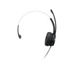 Auriculares alámbricos Lenovo 100 Mono con USB tipo A, ideales para oficina o centro de llamadas, color negro. SKU: 4XD1B61617