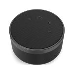 Altavoz Lenovo para PC con conexión USB Tipo C en color negro, modelo 4XD1C82055, ideal para equipos de videoconferencia.