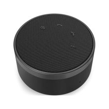 Altavoz Lenovo para PC con conexión USB Tipo C en color negro, modelo 4XD1C82055, ideal para equipos de videoconferencia.