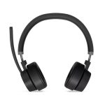 Lenovo Go Wireless ANC, auriculares inalámbricos y alámbricos con diadema para oficina y centro de llamadas, USB Tipo C, Bluetooth, con base de carga, color negro, SKU 4XD1C99222