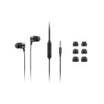Lenovo 4XD1J77352 auricular y casco alámbrico dentro de oído para oficina o centro de llamadas en color negro. SKU 4XD1J77352
