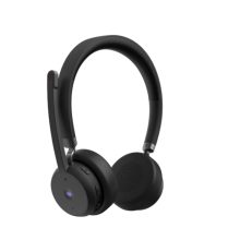 Auriculares Lenovo Wireless VoIP Headset, auriculares inalámbricos con diadema ideal para oficina o centro de llamadas, color negro. SKU 4XD1M80020