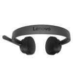 Auriculares inalámbricos Lenovo 4XD1Q30302 con diadema, Bluetooth, para llamadas y música, color negro
