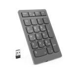 Teclado numérico inalámbrico RF universal Lenovo en color gris, modelo 4Y41C33791