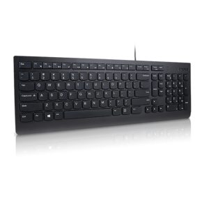 Lenovo Essential teclado Universal USB QWERTY, diseño en inglés de EE. UU., color negro, modelo 4Y41C68642