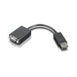 Cable convertidor Lenovo DisplayPort a VGA de 0,2 m, ideal para conectar dispositivos con puerto DisplayPort a monitores VGA. SKU: 57Y4393