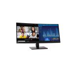 Lenovo ThinkVision P34w-20 LED display de 86.7 cm (34.1 pulgadas) con resolución 3440 x 1440 Pixeles Wide Quad HD en color negro, modelo 62DCRAT3EU