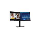Lenovo ThinkVision P34w-20 LED display de 86.7 cm (34.1 pulgadas) con resolución 3440 x 1440 Pixeles Wide Quad HD en color negro, modelo 62DCRAT3EU