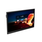 Vista frontal de la pantalla Lenovo ThinkVision T65, tamaño de 65 pulgadas, resolución 4K Ultra HD, LED táctil, SKU 62F2WA1CEK