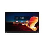 Pantalla táctil Lenovo ThinkVision T75 de 75 pulgadas con resolución 3840 x 2160 Pixeles 4K Ultra HD en color negro. SKU 62F4WA1CEK