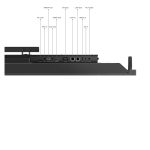 Pantalla táctil Lenovo ThinkVision T75 de 75 pulgadas con resolución 3840 x 2160 Pixeles 4K Ultra HD en color negro. SKU 62F4WA1CEK