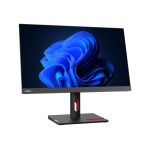 Monitor Lenovo ThinkVision S22i-30, pantalla LED de 21.5 pulgadas con resolución Full HD 1920 x 1080 pixeles en color negro y gris. SKU: 63FCKATBEU