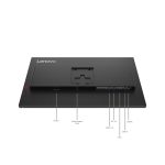 Monitor Lenovo ThinkVision T27-40 con pantalla LED de 27 pulgadas, resolución Full HD 1920 x 1080 píxeles. SKU: 64A5MAT6EU