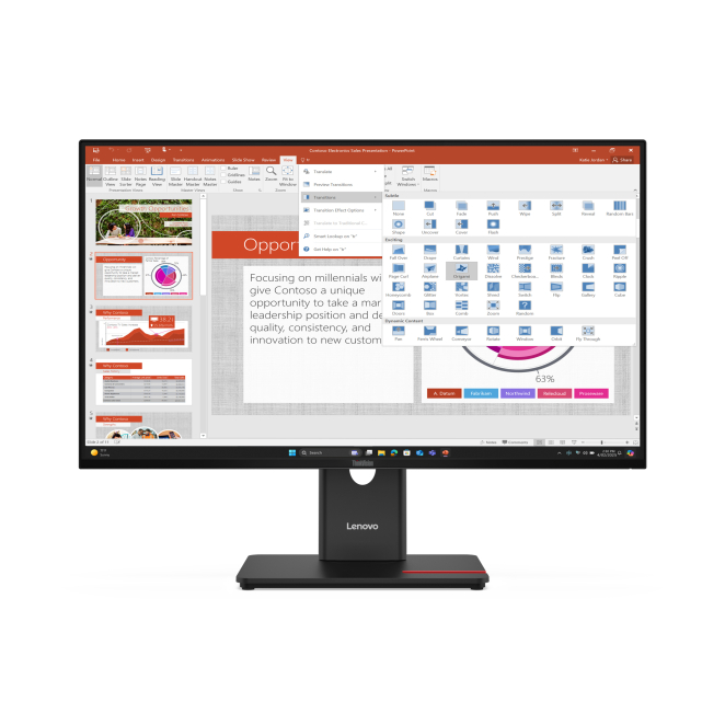 Monitor Lenovo ThinkVision T27-40 LED 27 pulgadas Full HD Negro Monitor Lenovo ThinkVision T27-40 con pantalla LED de 27 pulgadas, resolución Full HD 1920 x 1080 píxeles. SKU: 64A5MAT6EU