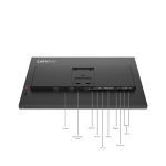 Imagen del monitor Lenovo ThinkVision P27QD-40 LED de 27 pulgadas con resolución 2560 x 1440 píxeles en color negro, SKU 64B3GAT2EU