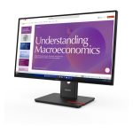 Monitor Lenovo ThinkVision T24D-40 de 23.8 pulgadas con resolución Full HD 1920 x 1080 píxeles, color negro, SKU 64B9GAT1EU