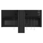 Vista frontal del monitor Lenovo Legion R27i-30. Pantalla de 27 pulgadas, resolución Full HD de 1920 x 1080 píxeles, tecnología LED, color negro. SKU 67B5GAC1EU.