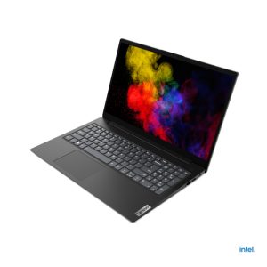 Portátil Lenovo V15 G2 ITL con procesador Intel Core i5, 8 GB de RAM, 512 GB SSD, pantalla Full HD de 15.6 pulgadas, Wi-Fi 5 y Windows 11 Pro en color negro. SKU: 82KB00N7SP
